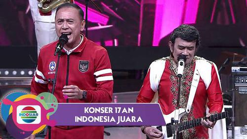 VIDEO: Asyiknya Duet Iwan Bule dengan Rhoma Irama di Konser 17an Indonesia Juara