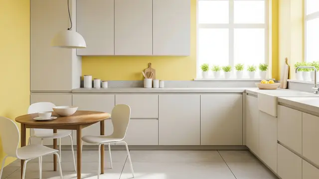 Model Cat Dapur Minimalis (Image by Gemini AI)