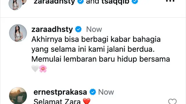 Adhisty Zara dan Tsaqib