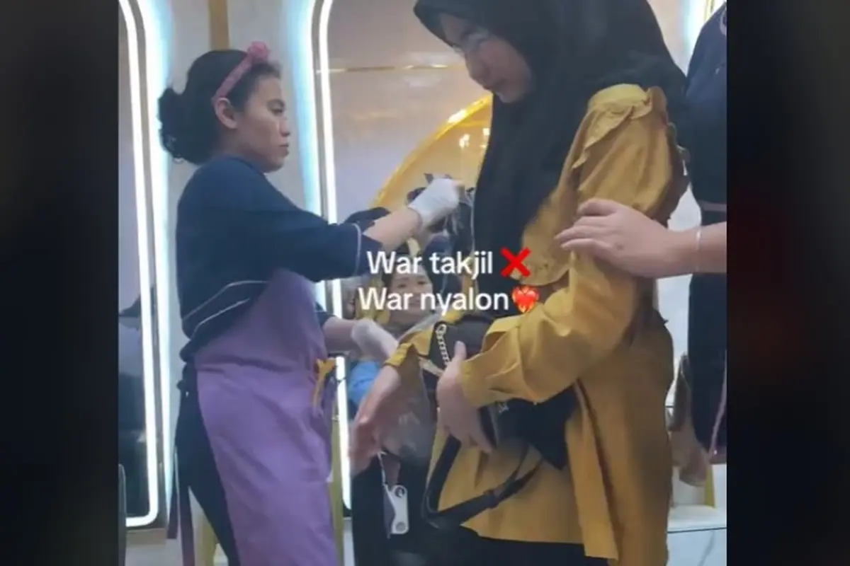 Usai Takjil War Kini Viral Salon War Jelang Lebaran, Pengunjung Ramai Antre Jalani Perawatan
