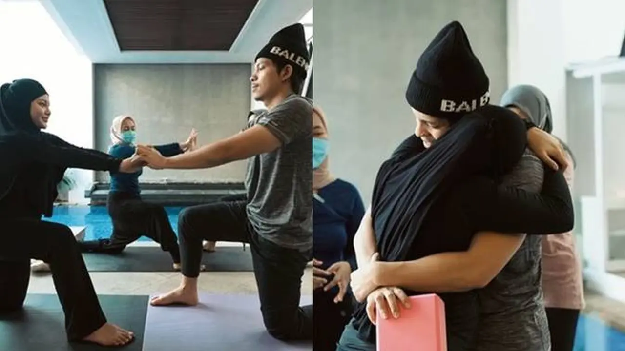 7 Momen Aurel Hermansyah Jalani Prenatal Yoga untuk Lahiran Normal