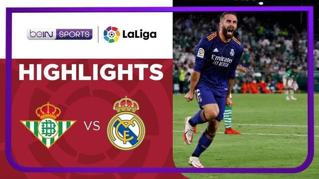 Berita video highlights Liga Spanyol, Real Madrid menang tipis atas Real Betis 1-0, Minggu (29/8/21).