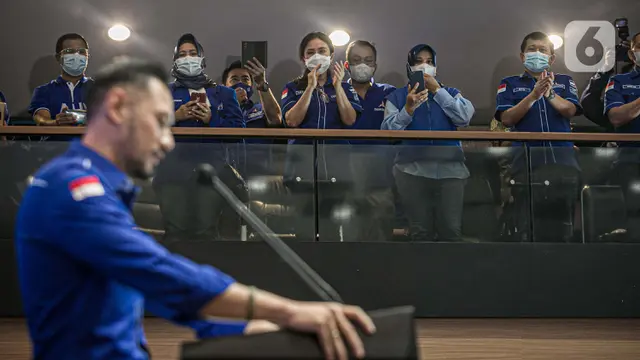 FOTO: AHY Berikan Tanggapan Terkait KLB Demokrat