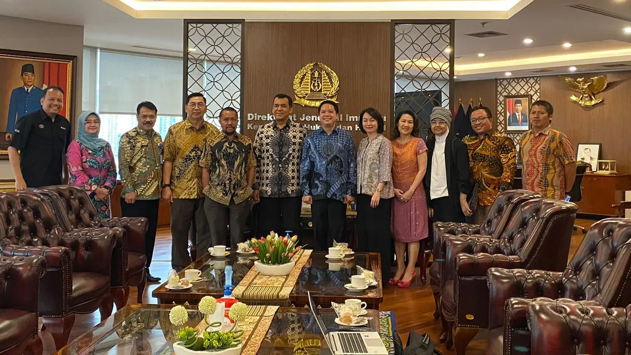 PT Elang Mahkota Teknologi atau Emtek Grup mengelar audiensi dengan jajaran Direktorat Jenderal Imigrasi Kementerian Hukum dan HAM