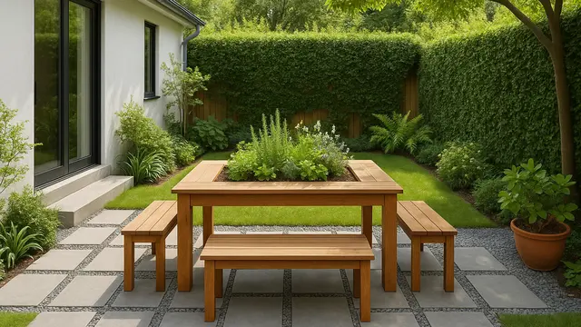 Model Taman Belakang Rumah Minimalis/Ilustrasi gambar AI