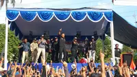 Agus Harimurti Yudhoyono, di Kantor AHY Command Center, Jalan Wijaya, Kebayoran Baru, Jakarta Selatan, Rabu (18/1/2017). (Nanda Perdana Putra/Liputan6.com)