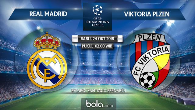 Real Madrid Vs Viktoria Plzen