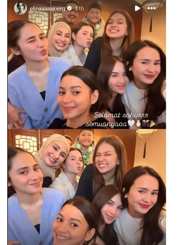 6 Potret Sahur Bareng Pemain Mermaid in Love, Amanda Manopo dan Angga Yunanda Absen