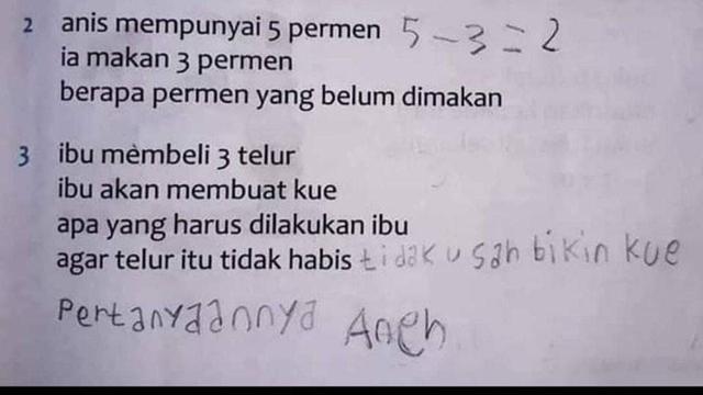 10 Soal dan Jawaban Aneh Menurut Netizen Ini Bikin Tepuk Jidat