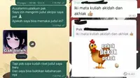 6 Chat Dosen Iseng Balas Pesan Mahasiswa Pakai Stiker Ini Kocak (Twitter/txtdarigajelas)