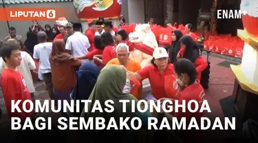 Jelang Idul Fitri, Warga Tionghoa di Jombang Bagikan Sembako Ramadan ke Umat Muslim