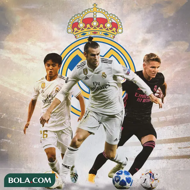 Real Madrid - Takefusa Kubo, Gareth Bale, Martin Odegaard