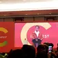 Presiden Jokowi membuka IDEAFEST 2018 di Jakarta Convention Center, Jumat, 26 Oktober 2018. (Liputan6.com/Fitri Haryanti Harsono)