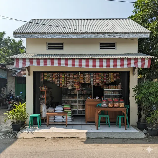 7 Desain Warung Sembako Anti Panas, Inspirasi Toko Kecil yang Tetap Adem dan Rapi