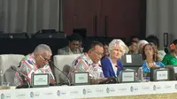 Menteri Lingkungan Hidup Moh Jumhur Hidayat dalam Leader’s Plenary. (Istimewa)