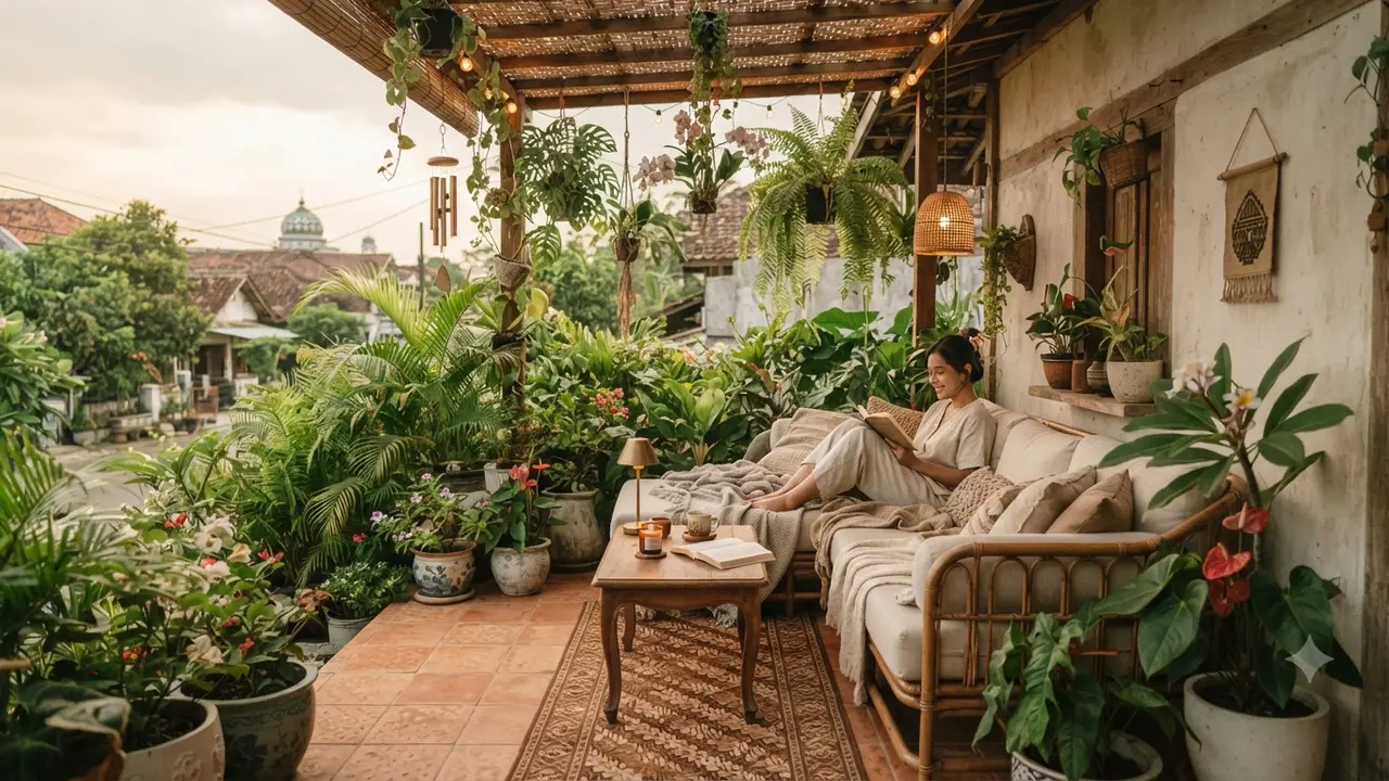 Cara Membuat Teras Terlihat seperti Area Lounge Hotel