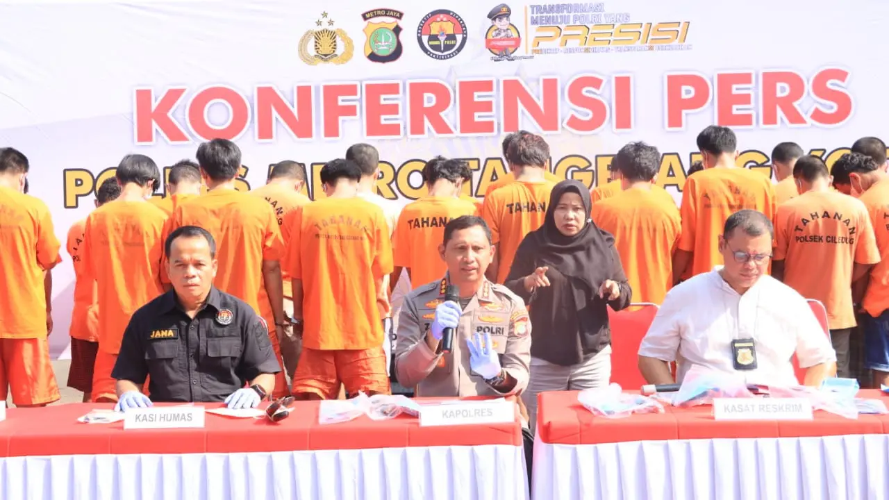 Beraksi di 400 Tempat, 28 Maling Motor Ditangkap Polisi di Tangerang