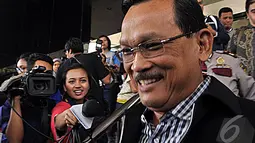 Didik diperiksa sebagai tersangka dalam dugaan korupsi pengadaan simulator uji klinis surat izin mengemudi (SIM) di Korlantas Polri, Jakarta, Kamis (9/10/2014) (Liputan6.com/Miftahul Hayat)