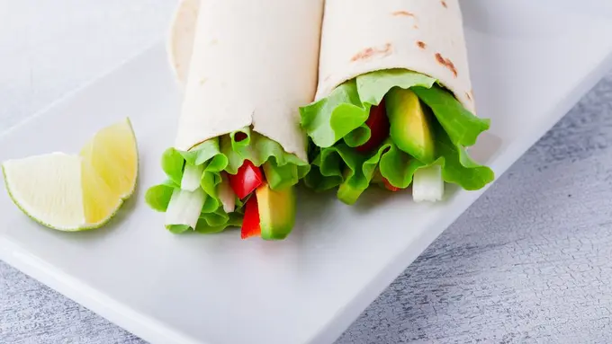 Vegetable wrap sandwiches