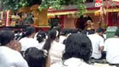 Perayaan Hari Raya Waisak di Kuta, Bali, berlangsung khidmat. Acara peribadatan ini akan berlangsung hingga malam hari.