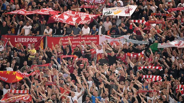 Euforia Suporter Liverpool di Stadion Olimpico