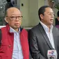 Penasihat hukum Faizal Hafied saat menemati kliennya, Rektor nonaktif Universitas Pancasila Edie Toet Hendratno di Polda Metro Jaya, Kamis (29/2/2024). (Liputan6.com/Ady Anugrahadi).