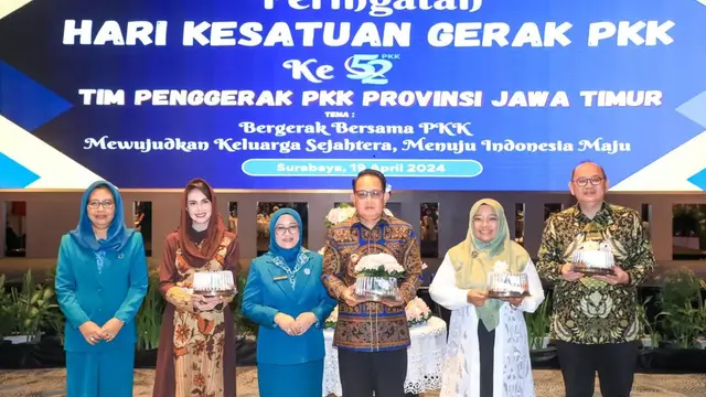 Potret Arumi Bachsin hadiri HKG PKK ke-52 TP PKK Provinsi Jatim (Sumber: Instagram/@arumibachsin_94)
