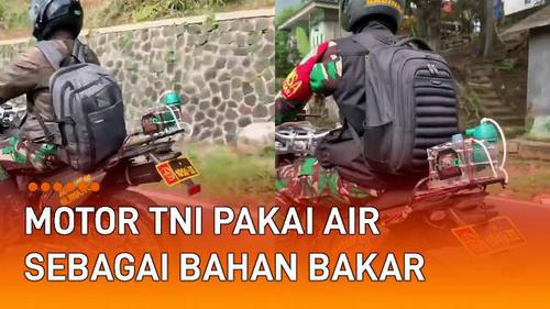 VIDEO: Tidak Memakai Bensin, Motor TNI Pakai Air Sebagai Bahan Bakar