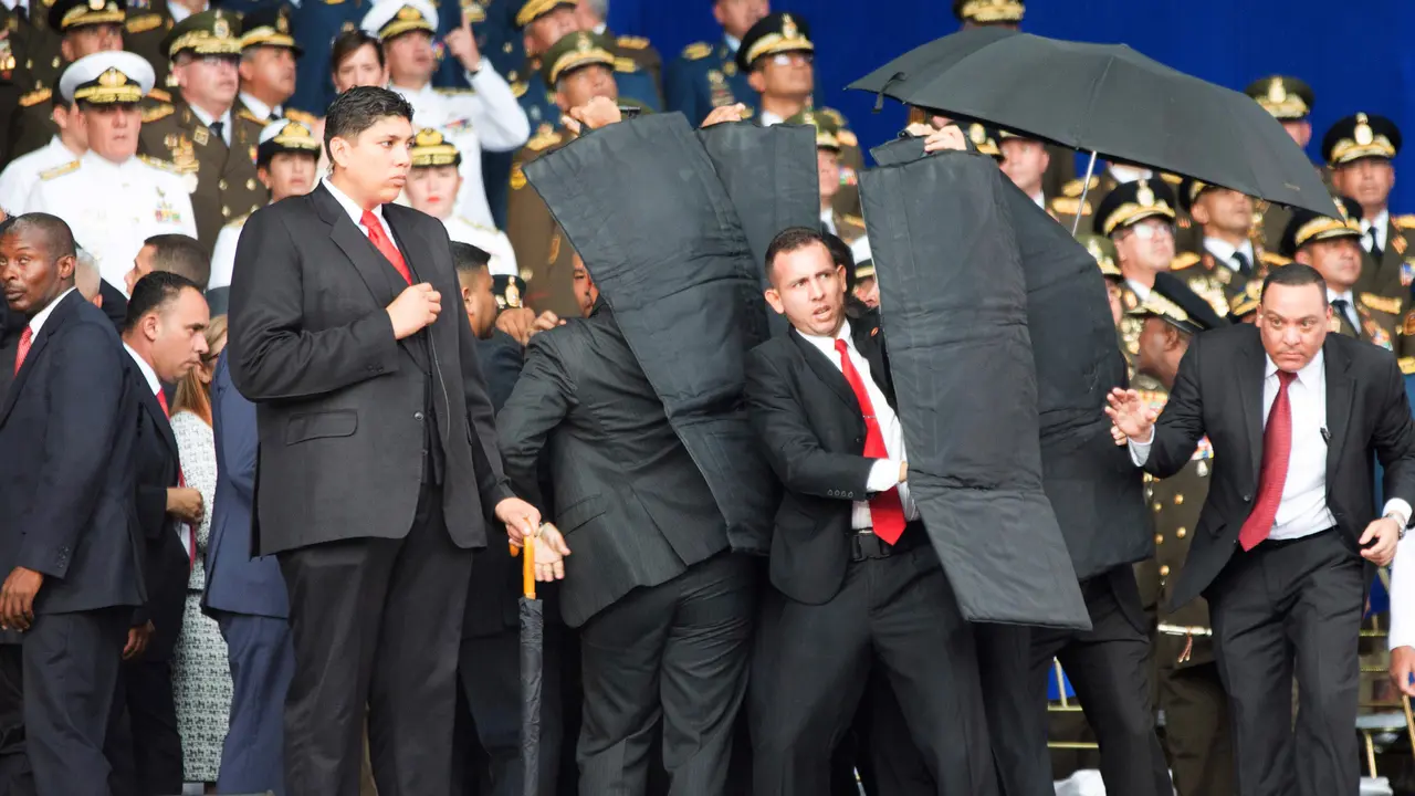 Aksi Heroik Pengawal Presiden Venezuela Saat Serangan Drone Berpeledak