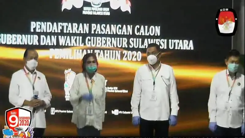 Pasangan calon GUbernur dan Wakil Gubernur Sulut Vonny Anneke Panambunan dan Hendry Runtuwene.