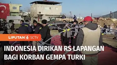 Emergency Medical Team Indonesia mendirikan rumah sakit lapangan di wilayah Hassa Provinsi Hatay Turki. Rumah sakit lapangan ini akan menjadi pusat penanganan kesehatan bagi korban selamat gempa Turki.