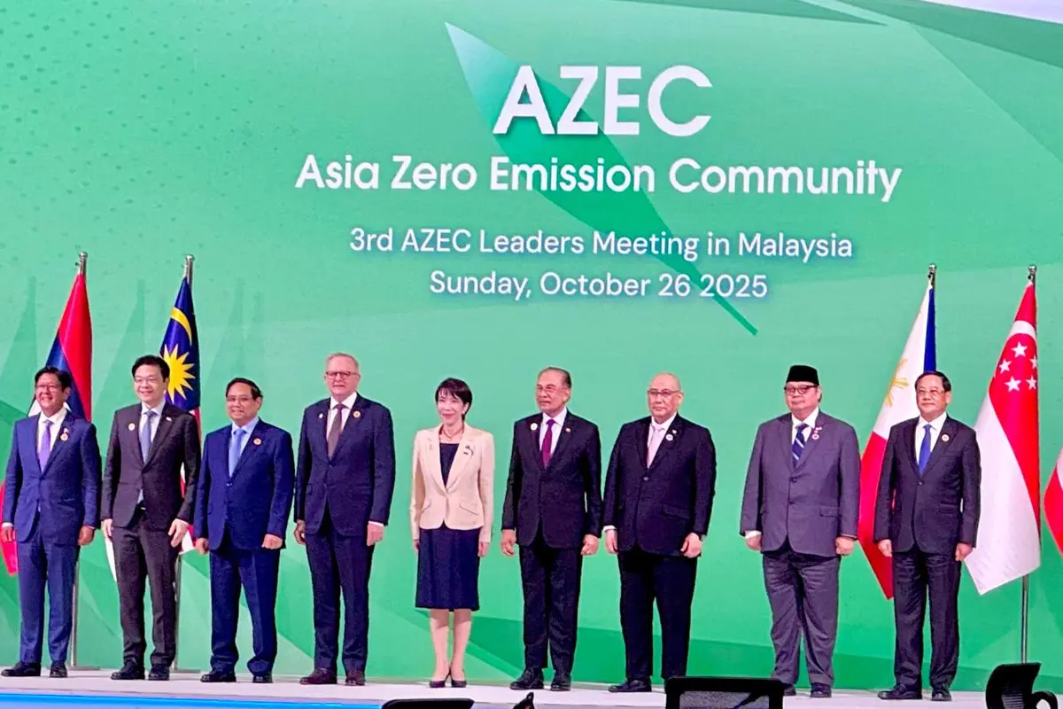 Pemimpin Asia Zero Emission Community (AZEC) ke-3 di Kuala Lumpur, Malaysia, Minggu (26/10/2025). (Foto: istimewa)