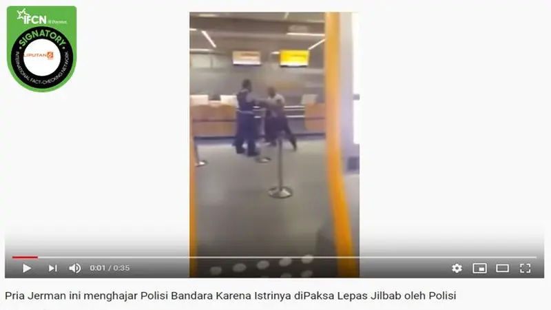 [Cek Fakta] Gambar Tangkapan Layar Video Keributan di Bandara