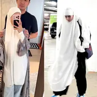 Tak heran jika banyak selebritas hingga influencer mulai menjadikan khiban sebagai andalan untuk tampil modis namun tetap syar’i.  [@nikitawillyofficial94/@siviaazizah].