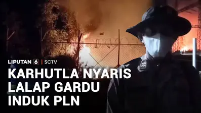 Kebakaran hutan dan lahan atau karhutla di Kabupaten Banyuasin, Sumatra Selatan, yang kian meluas, nyaris menjalar ke gardu induk PLN di Desa Prajen, Jumat malam. Kencangnya hembusan angin dan banyaknya ilalang kering membuat api dengan cepat meramba...