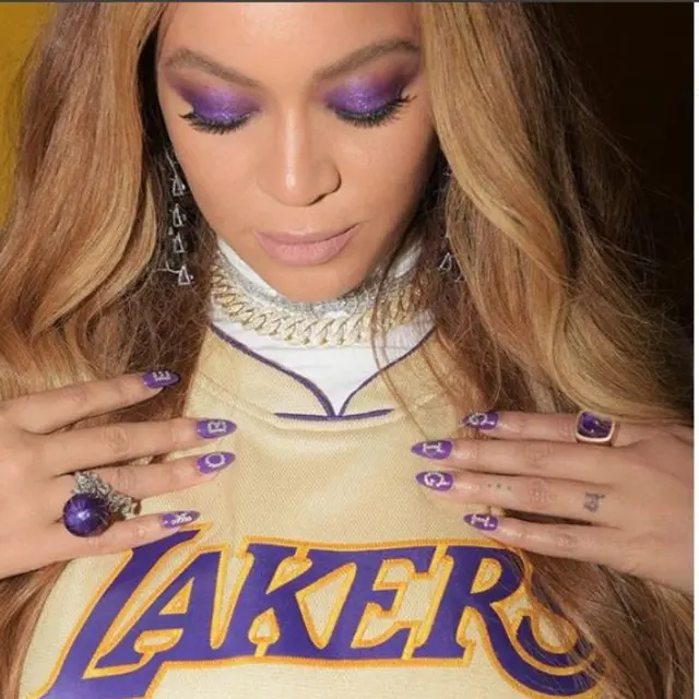 Nail Art Beyonce untuk Mengenang Kobe Bryant