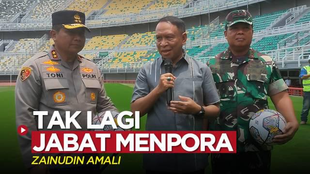Berita video Zainudin Amali mengungkapkan bahwa dirinya resmi tidak lagi menjabat sebagai Menpora (Menteri Pemuda dan Olahraga) pada Senin (13/3/2023). Dirinya akan fokus di PSSI.