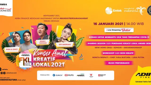 Gali Inspirasi dari Para Pemenang & Ikon Kreatif di Konser Amal Kreatif Lokal 2021
