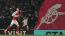 Memanfaatkan umpan silang Declan Rice saat situasi serangan balik, Havertz dengan tenang berhasil mengelabuhi kiper Robert Sanchez dan membobol gawang Chelsea. (AFP/Adrian Dennis)