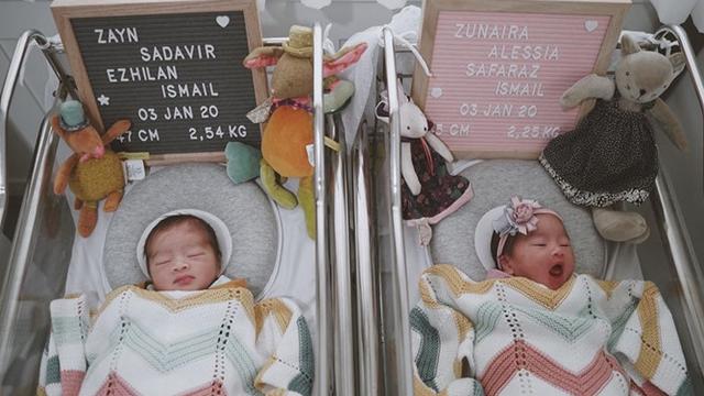 Lahirkan Bayi Kembar, Ini 5 Potret Wajah Anak Syahnaz dan Jeje yang Menggemaskan