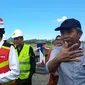 Presiden RI Joko Widodo (Jokowi) meresmikan Bendungan Gondang yang terletak di  Desa Jatirejo, Kecamatan Ngargoyoso, Kabupaten Karanganyar, Jawa Tengah, Kamis (2/5/2019).