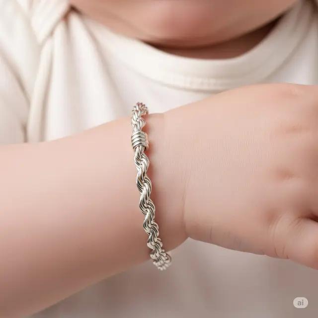 Gelang Tali Pilin Ujung Dilas