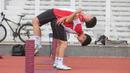 Timnas Indonesia U-20 menggelar sesi latihan terbuka di Stadion Madya, Kompleks Gelora Bung Karno, Senayan, Jakarta, Rabu (15/1/2025). Latihan tersebut untuk persiapan Piala Asia U-20 2025. (Bola.com/M Iqbal Ichsan)