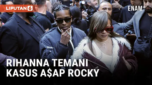 RIHANNA DAN A$AP ROCKY KELUAR DARI GEDUNG PENGADILAN LA SAMBIL BERGANDENGAN TANGAN