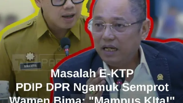 Keras Deddy Sitorus PDIP DPR Ngamuk Semprot Wamendagri Bima Arya Soal E-KTP: Mampus Kita!