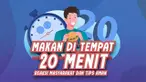 Ini dia reaksi masyarakat dengan peraturan makan di tempat 20 menit dan tips amannya.