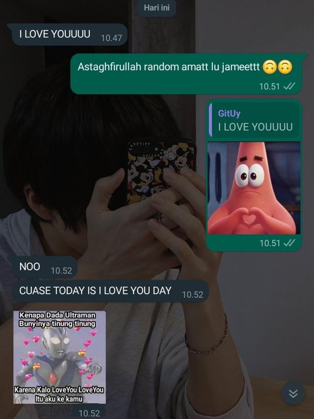 6 Chat Happy National I Love You Day dari Pacar Ini Bikin Baper