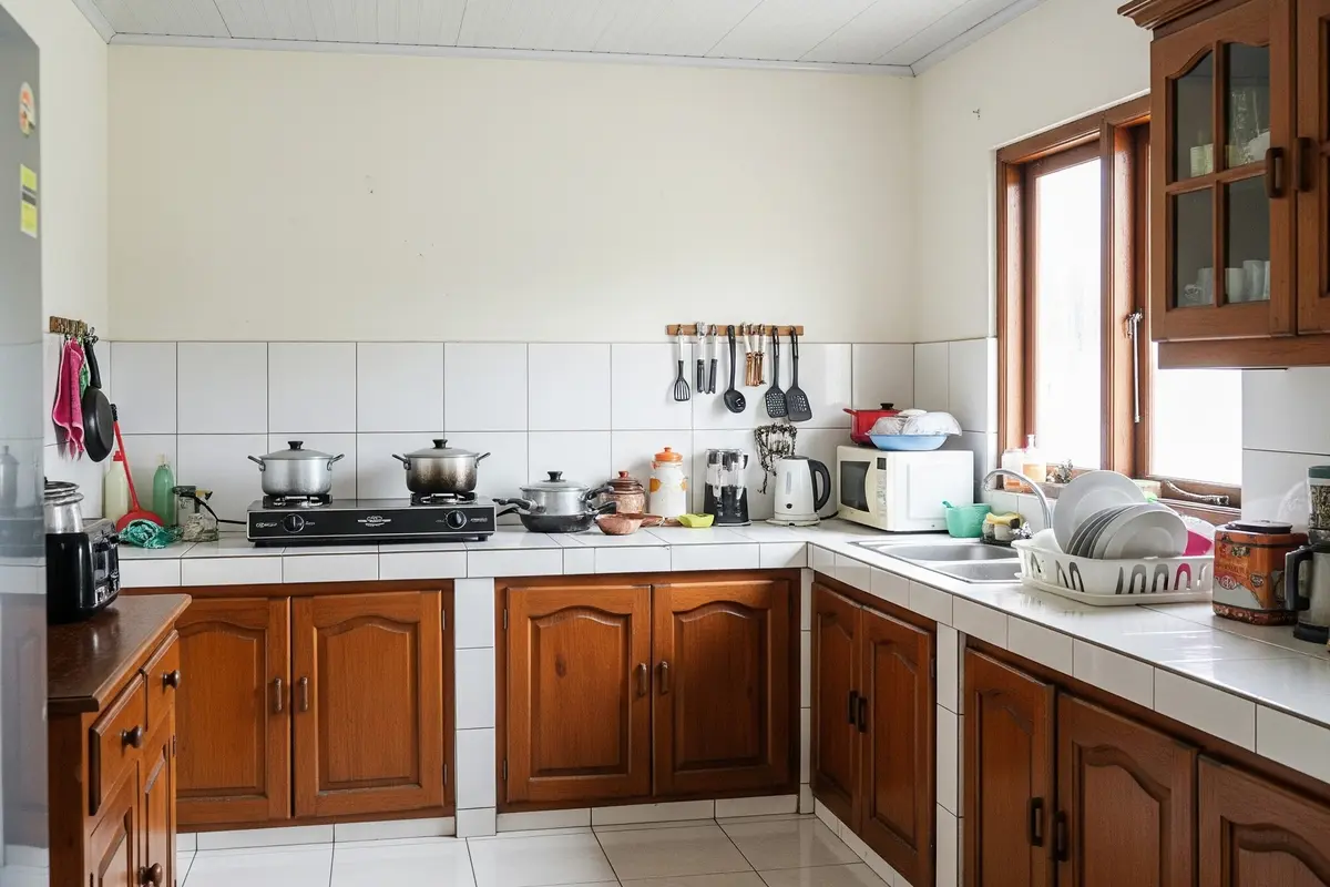 9 Model Dapur Plafon PVC, Bikin Interior Tampak Modern dan Estetik