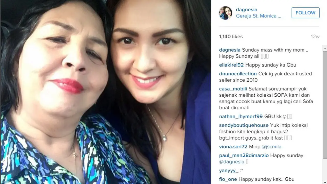 [Bintang] Donna Agnesia dan Ibunda Tercinta