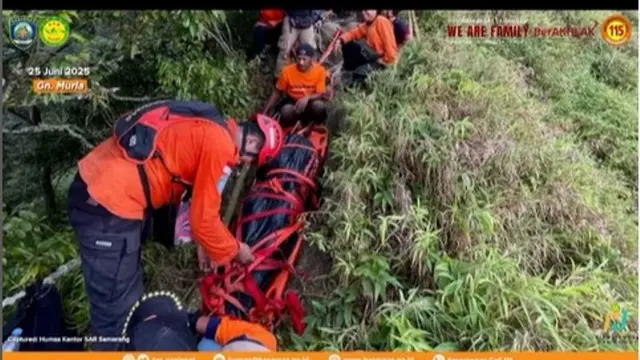Usai Tragedi Turis Brasil, Pendaki Terjatuh dan Ditemukan Meninggal di Gunung Natas Angin Muria Kudus.  (dok.Instagram @sar_nasional/https://www.instagram.com/p/DLVDbnCTvOl/Henry)